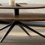 スタイリッシュな合成皮革センターテーブル|モダンデザインのリビングインテリアに最適! fjd-4684