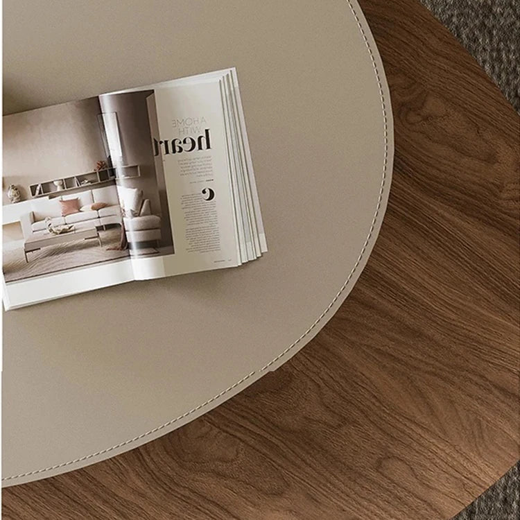 スタイリッシュな合成皮革センターテーブル|モダンデザインのリビングインテリアに最適! fjd-4684