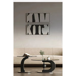 センターテーブル 強化ガラス アッシュ材 ステンレス製 おしゃれなデザイン 丸型2点セット モダンリビングに最適 fjd-4688