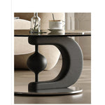 センターテーブル 強化ガラス アッシュ材 ステンレス製 おしゃれなデザイン 丸型2点セット モダンリビングに最適 fjd-4688