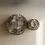 モダンデザインの石製センターテーブル - スタイリッシュなリビング空間を演出する家具 fjd-4690