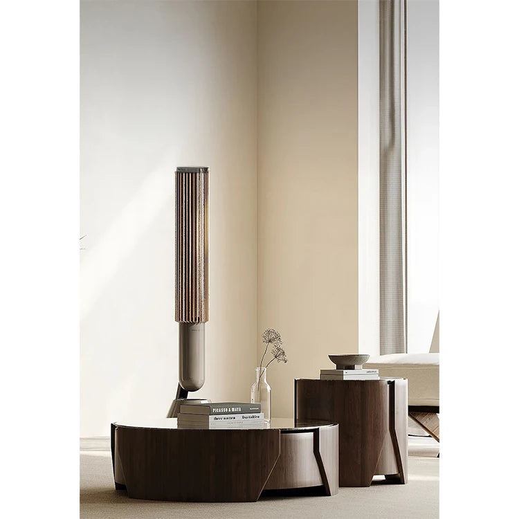 モダンデザインの石製センターテーブル - スタイリッシュなリビング空間を演出する家具 fjd-4690