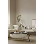 センターテーブル パイン材ステンレス製 モダンデザイン 引き出し付き おしゃれなリビング家具 fjd-4692