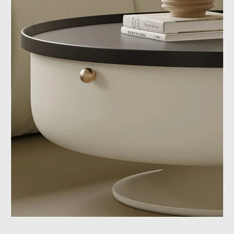 センターテーブル パイン材ステンレス製 モダンデザイン 引き出し付き おしゃれなリビング家具 fjd-4692