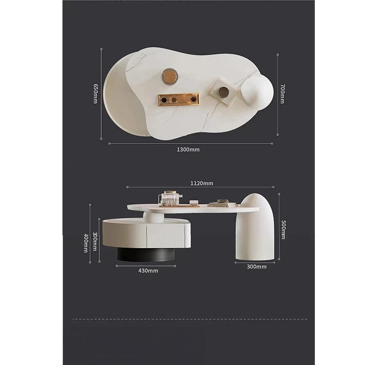 モダンセラミックパインセンターテーブル|スタイリッシュなリビング空間を演出|収納付きデザイン fjd-4695