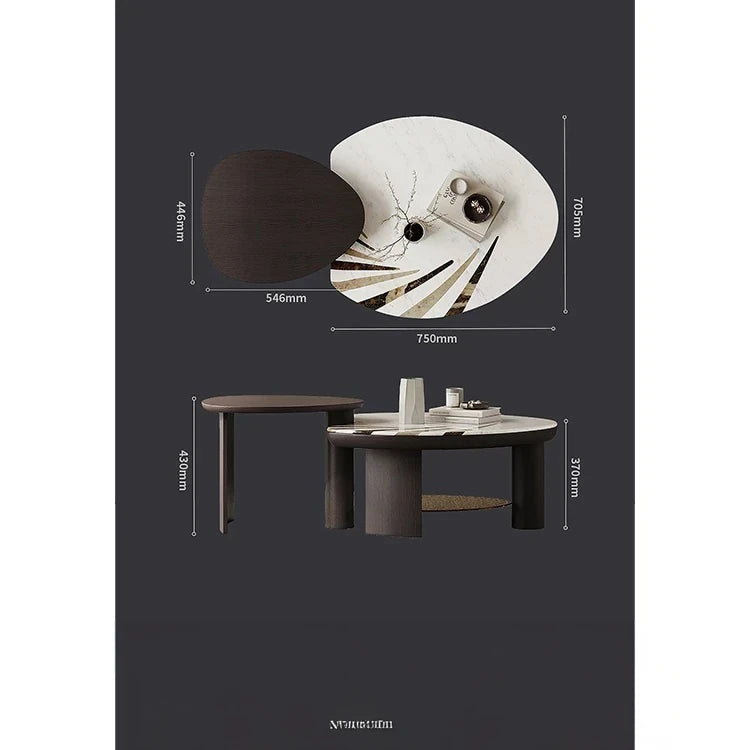 センターテーブル 石材 強化ガラス モダンデザイン 高級感あふれるインテリア家具 fjd-4697