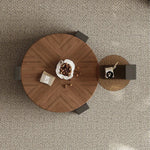 センターテーブル アッシュ材と強化ガラスのスタイリッシュデザイン 収納付き おしゃれなリビング家具 fjd-4699