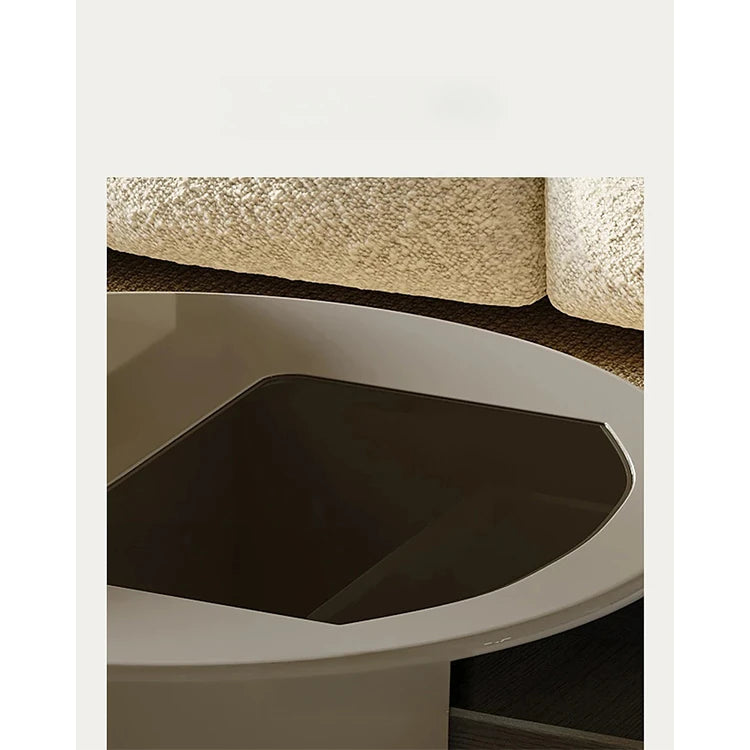 モダンセンターテーブル 石材×強化ガラス×パイン材の魅力的デザイン【リビングに最適】 fjd-4704