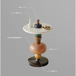 オーク材のセンターテーブル|モダンデザインのカラフルなアクセント家具 fjd-4707