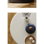 オーク材のセンターテーブル|モダンデザインのカラフルなアクセント家具 fjd-4707