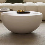 モダンデザイン センターテーブル GFRP強化ガラス製 丸型スタイリッシュコーヒーテーブル fjd-4709