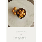 モダンデザインの大理石・パイン・ステンレス製センターテーブル|リビングルームにぴったりのオーバル型コーヒーテーブル fjd-4710