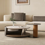 センターテーブル 石材 ステンレス 強化ガラス 合成皮革 使用 モダンデザイン 高級感 機能性収納 おしゃれリビング家具 fjd-4711