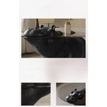 ユニークなデザインの強化ガラス製センターテーブル - ヒップポタマスモチーフでインテリアに個性をプラス! fjd-4712