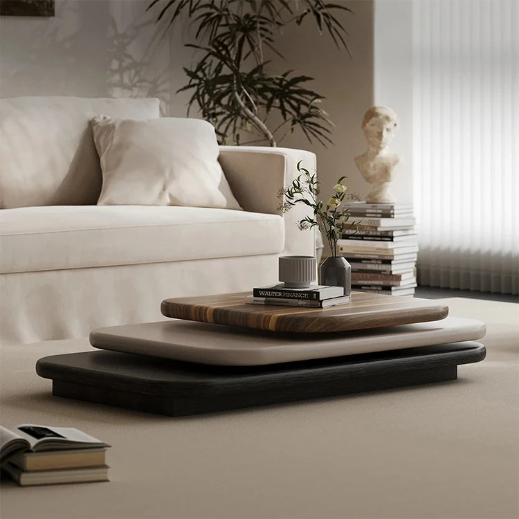 アッシュ材のセンターテーブル|シンプルでスタイリッシュなデザイン|リビング空間を引き立てる家具 fjd-4714