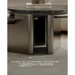 モダンデザイン センターテーブル ストーン・セラミック・ステンレス製 2段式 コーヒーテーブル ルームアクセント fjd-4716