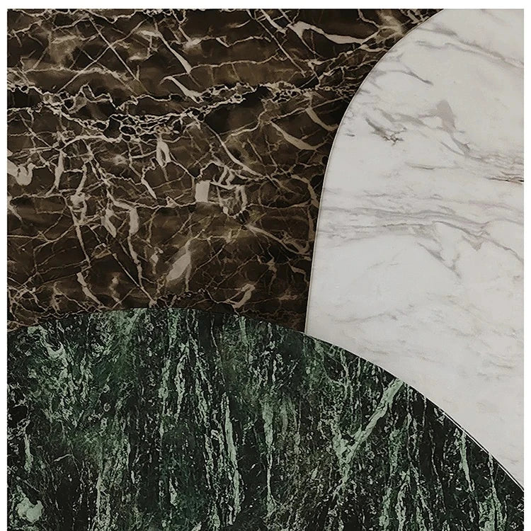 モダンデザイン センターテーブル ストーン・セラミック・ステンレス製 2段式 コーヒーテーブル ルームアクセント fjd-4716