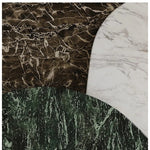 モダンデザイン センターテーブル ストーン・セラミック・ステンレス製 2段式 コーヒーテーブル ルームアクセント fjd-4716