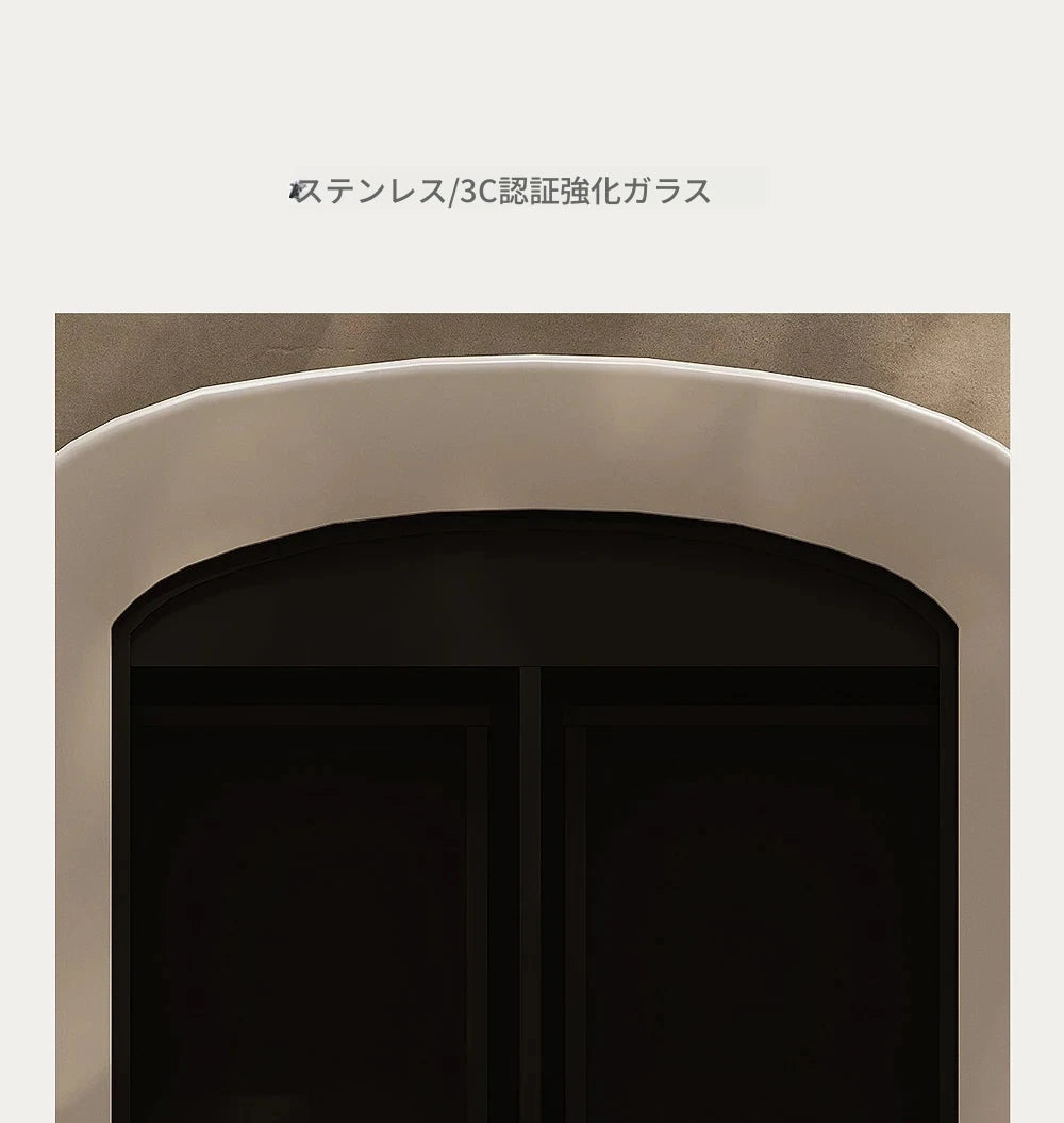 モダンデザインのセンターテーブル|強化ガラスとパイン材使用|リビングルームに最適な収納機能付きコーヒーテーブル fjd-4717