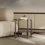 モダンデザイン センターテーブル 大理石&ステンレス製 おしゃれなリビング向け 家具 fjd-4723