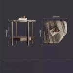 モダンデザイン センターテーブル 大理石&ステンレス製 おしゃれなリビング向け 家具 fjd-4723