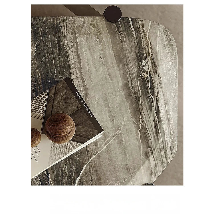 モダンデザイン センターテーブル 大理石&ステンレス製 おしゃれなリビング向け 家具 fjd-4723