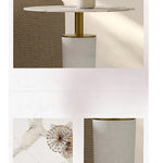 モダンデザイン センターテーブル セラミック・合成皮革・ステンレス製 高級感あふれるインテリア家具 fjd-4725