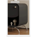 おしゃれなナイトテーブル|パイン材×ステンレス製|モダンデザインでベッドルームを彩る fjd-4727