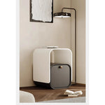 スタイリッシュなパイン製ナイトテーブル - モダンデザインでお部屋を彩る収納付きテーブル fjd-4728