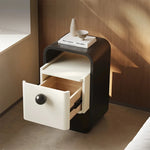 モダンデザインのパイン材ナイトテーブル|シンプルでスタイリッシュな収納家具 fjd-4733