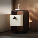 モダンデザインのパイン材ナイトテーブル|シンプルでスタイリッシュな収納家具 fjd-4733