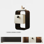 モダンデザインのパイン材ナイトテーブル|シンプルでスタイリッシュな収納家具 fjd-4733