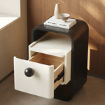 モダンデザインのパイン材ナイトテーブル|シンプルでスタイリッシュな収納家具 fjd-4733