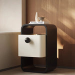 モダンデザインのパイン材ナイトテーブル|シンプルでスタイリッシュな収納家具 fjd-4733