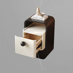 モダンデザインのパイン材ナイトテーブル|シンプルでスタイリッシュな収納家具 fjd-4733