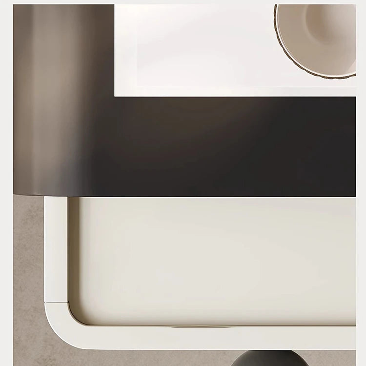 モダンデザインのパイン材ナイトテーブル|シンプルでスタイリッシュな収納家具 fjd-4733