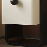 モダンデザインのパイン材ナイトテーブル|シンプルでスタイリッシュな収納家具 fjd-4733