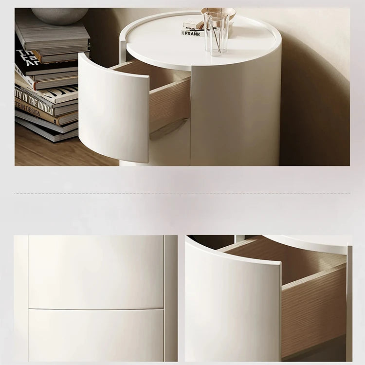 おしゃれで機能的なパイン材ナイトテーブル - シンプルデザインでどんなインテリアにもマッチ! fjd-4734