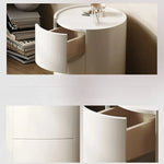 おしゃれで機能的なパイン材ナイトテーブル - シンプルデザインでどんなインテリアにもマッチ! fjd-4734