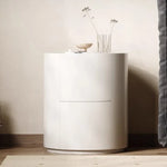 おしゃれで機能的なパイン材ナイトテーブル - シンプルデザインでどんなインテリアにもマッチ! fjd-4734