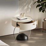 パイン材とアクリル使用のスタイリッシュナイトテーブル - モダンなデザインでインテリアを引き立てるおしゃれ家具 fjd-4735