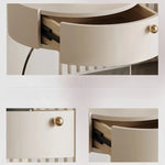 パイン材とアクリル使用のスタイリッシュナイトテーブル - モダンなデザインでインテリアを引き立てるおしゃれ家具 fjd-4735