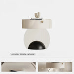 パイン材とアクリル使用のスタイリッシュナイトテーブル - モダンなデザインでインテリアを引き立てるおしゃれ家具 fjd-4735