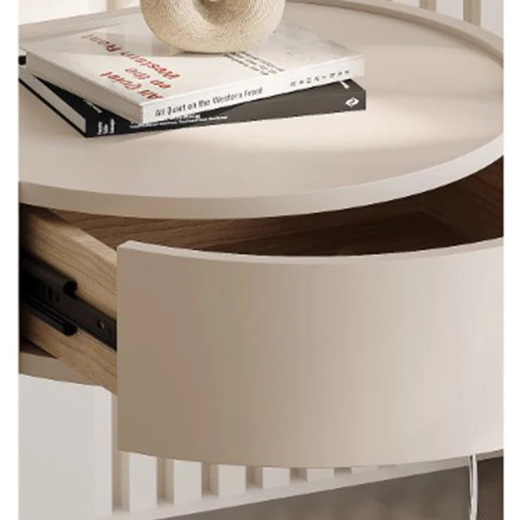 パイン材とアクリル使用のスタイリッシュナイトテーブル - モダンなデザインでインテリアを引き立てるおしゃれ家具 fjd-4735