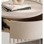 パイン材とアクリル使用のスタイリッシュナイトテーブル - モダンなデザインでインテリアを引き立てるおしゃれ家具 fjd-4735