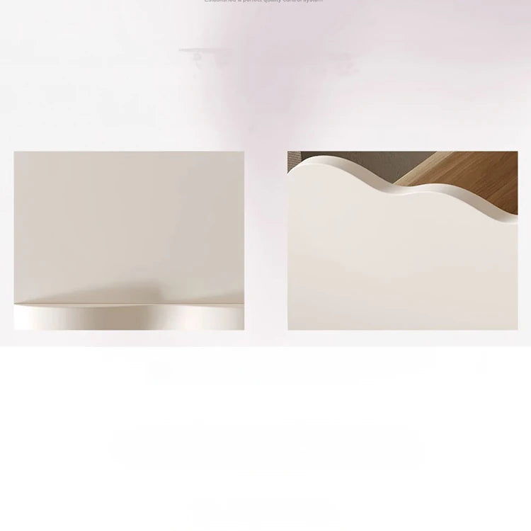 パイン材使用 おしゃれなナイトテーブル 収納付き デザイン家具 ホワイト×ブラック fjd-4736