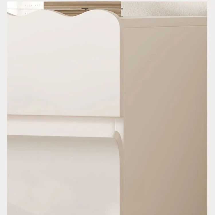 パイン材使用 おしゃれなナイトテーブル 収納付き デザイン家具 ホワイト×ブラック fjd-4736