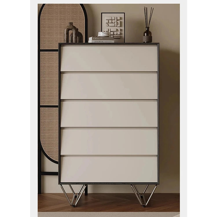 おしゃれな多層板キャビネット - パイン材とステンレス製、収納力抜群でモダンなデザイン! fjd-4740