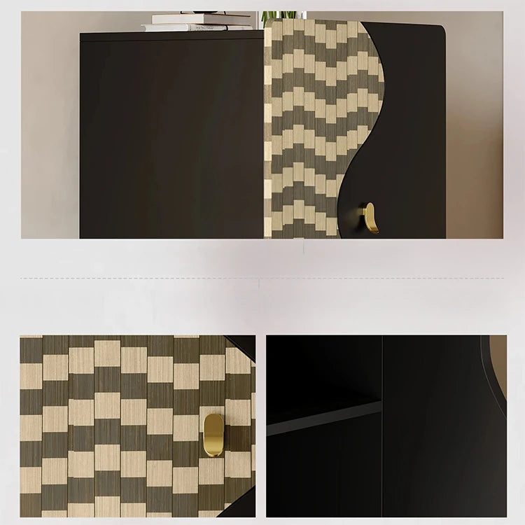 スタイリッシュなステンレス製キャビネット|モダンデザインで収納力抜群|リビング・寝室に最適なインテリア家具 fjd-4742