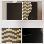 スタイリッシュなステンレス製キャビネット|モダンデザインで収納力抜群|リビング・寝室に最適なインテリア家具 fjd-4742